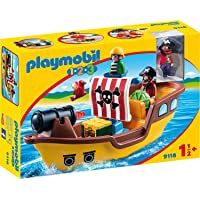 PLAYMOBIL 1.2.3 Barco Pirata- a Partir de 1.5 Años (9118)